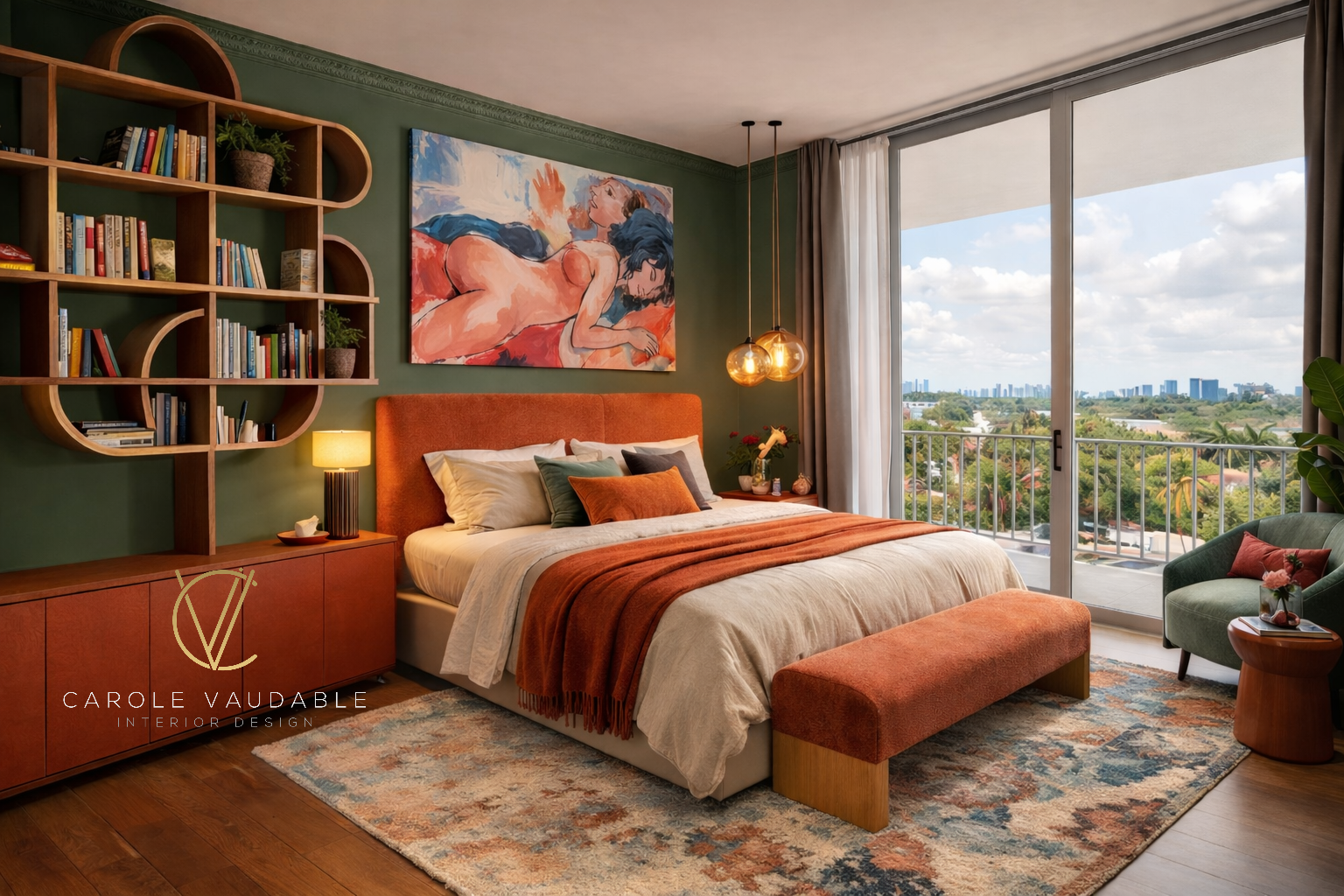 Indian Creek apartment bedroom design
